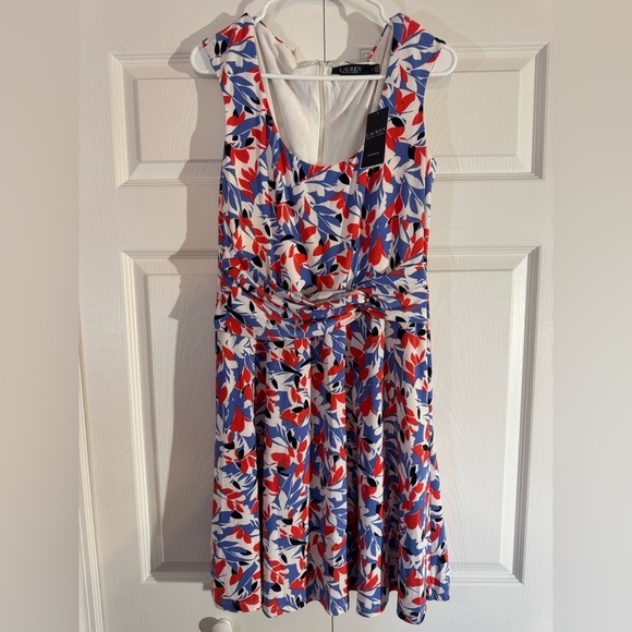 Lauren by Ralph Lauren Colorful Sleeveless Dress NWT - Picture 6 of 9